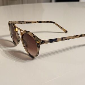 KREWE Tortoise Shell Round Sunglasses
